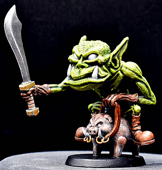 Vogland Orc Hogrider and Suicide Pig miniature - easy print and paint - by VogMan