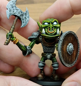Vogland Orc miniature - easy print and paint - by VogMan