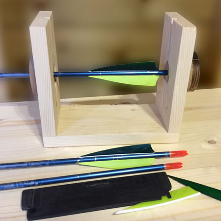 Home Made DIY Archery Fletching Jig